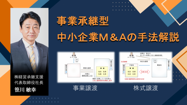 事業承継型 中小企業Ｍ＆Ａの手法解説